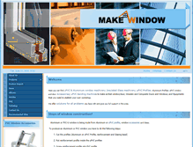 Tablet Screenshot of makewindow.com
